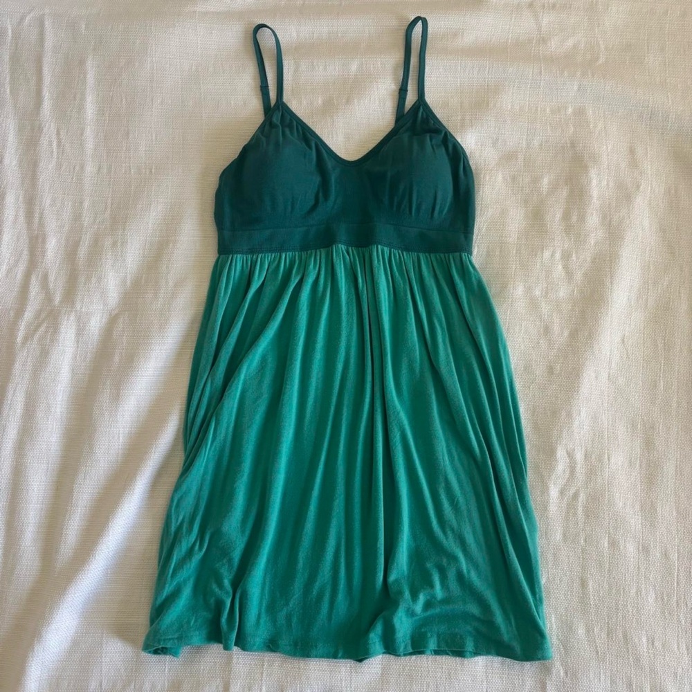Elegant Green Women's Babydoll Dress